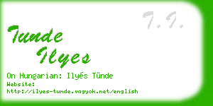 tunde ilyes business card